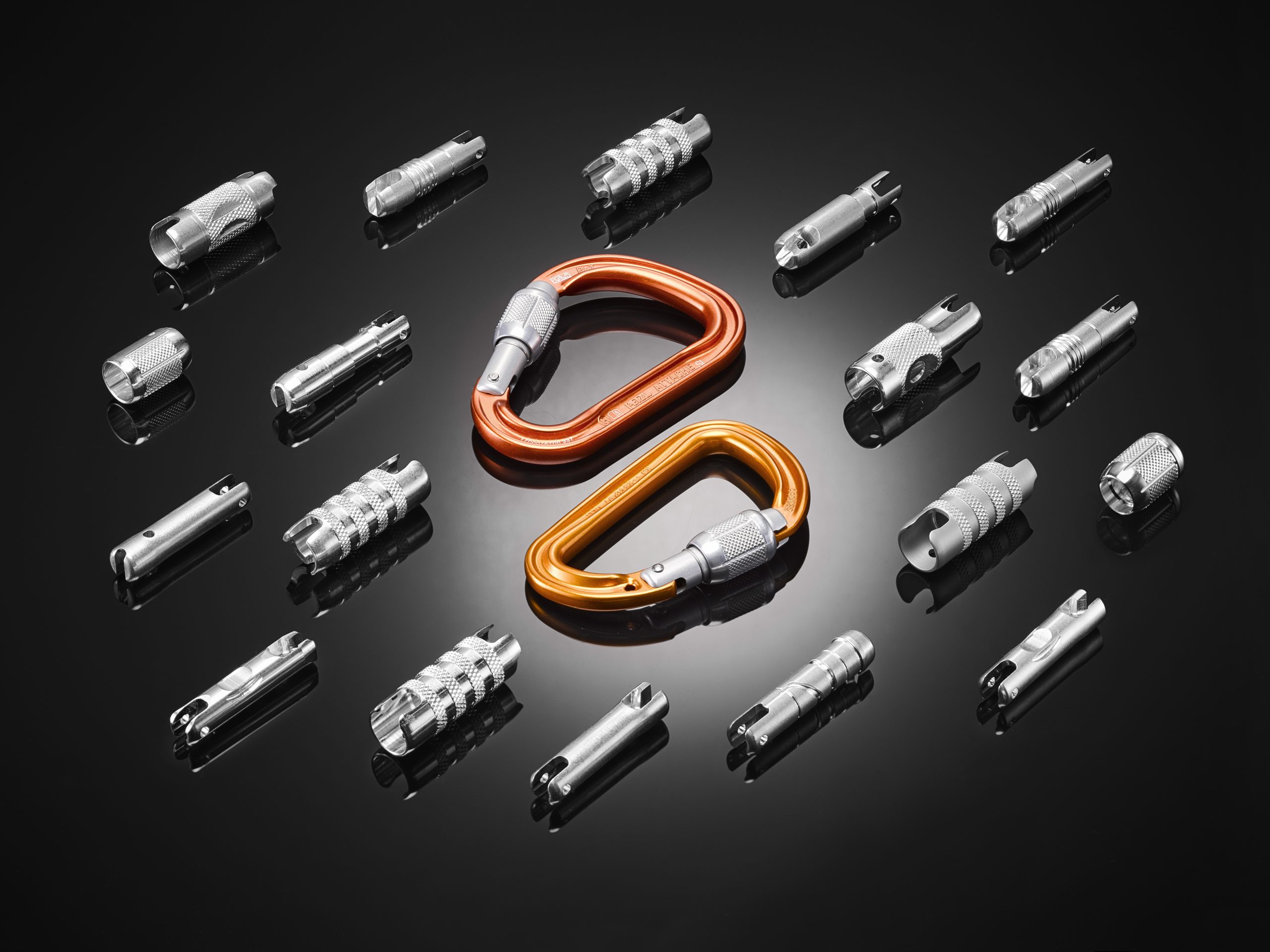 Finger und Ringe für Karabiner